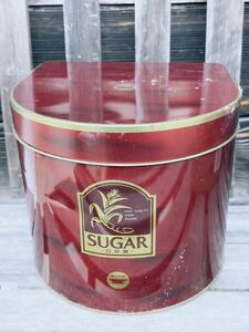 日新製糖　カップ印　SUGAR　砂糖の入っていたブリキ缶　昭和レトロ　ヴィンテージ