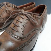 極美品 クロケットアンドジョーンズ CROCKETT&JONES レザーシューズ/紳士靴/CLIFFORD ダークブラウン 5ハーフD（4914)_画像3