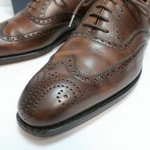 極美品 クロケットアンドジョーンズ CROCKETT&JONES レザーシューズ/紳士靴/CLIFFORD ダークブラウン 5ハーフD（4914)_画像2