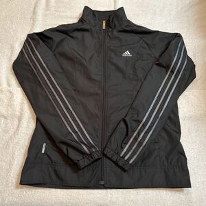 *adidas( Adidas )CLIMA PROOF lady's jersey jacket { product number KF018}[BLACK|METSILVER]A*