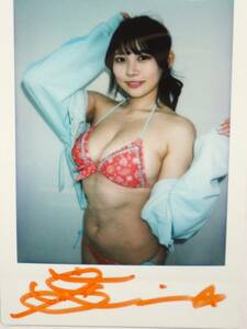 [. видеть звезда .] с автографом сырой Cheki 3* сейчас, очень популярный bikini model san!