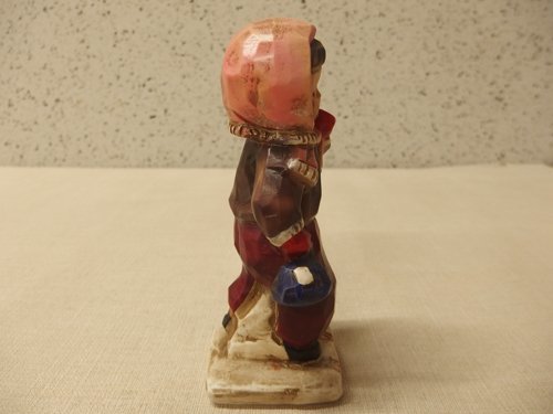 0330255w【木彫り調女の子人形】陶器/置物/H17.5cm程/中古品| JChere