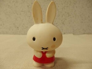 0330388a【昭和レトロ TOKYOラビン製 古いミッフィー人形 ソフビ 鳴き笛】Dick Bruna ディックブルーナ/H13cm程度/中古品