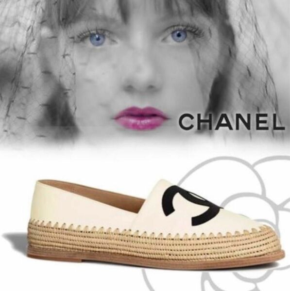 レア！　CHANEL エスパドリーユ　ラフィア　試着のみ新品未使用品