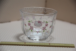  glass made Hello Kitty cold tea bowl unused search 2001 teacup gla spade teacup Sanrio HELLO KITTY character goods 