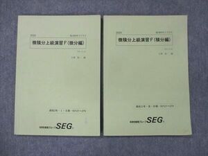 UD13-067 SEG 高2 微積分上級演習F 微分/積分編 2020 I/II/III/IV期 計2冊 10m0D