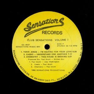 試聴 Various - Club Sensations Volume 1 [12inch] Sensations Records US 1989 House