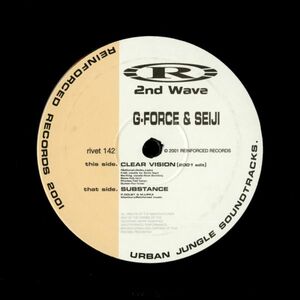 試聴 G-Force & Seiji - Clear Vision (2001 Edit) / Substance [12inch] Reinforced Records UK 2001 D&B/Jungle