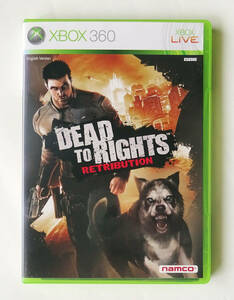 デッド トゥ ライツ レトリビューション DEAD TO RIGHTS RETRIBUTION アジア版 ★ XBOX 360