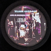 Black Sabbath ブラック・サバス - Live In Brussels 1970　限定アナログ・レコード_画像3