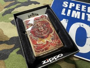 ●新品未使用●入手困難 JIM BEAM(ジムビーム) ウイスキー の デザイン！ ハイボール好きにも #29319 ジッポーライター mercismith2zippo