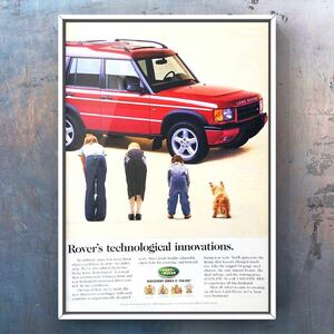  подлинная вещь USA Land Rover Discovery реклама / Land Rover Discovery Ⅱ постер discovery L318 серии Ⅱ 2nd ES XS V8i б/у 