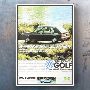 80 period that time thing VW first generation Golf 1 advertisement / catalog old car Volkswagen Golf Ⅰ Golf mk1 17 gti seat MT GolfⅠ muffler ecu used 