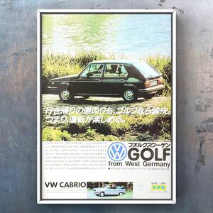 80年代 当時物 VW 初代 ゴルフ1 広告 / カタログ 旧車 フォルクスワーゲン ゴルフⅠ Golf mk1 17 gti シート MT GolfⅠ マフラー ecu 中古