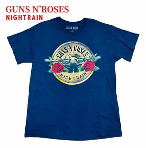 Guns N’Roses/Nightrain Tシャツ L◆ガンズ・アンド・ローゼズ/ロックT/バンドT/ナイトレイン/ファンクラブ/ロゴ/限定/非売品