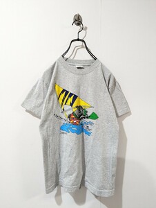 クリバンキャット　古着　Tシャツ　グレー　プリント　アニマル　猫