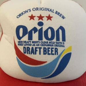 希少 レア Orion DRAFT BEER オリオンビール レトロ キャップ 帽子 レッド スナップバック 昭和レトロ 90s フリーサイズの画像6