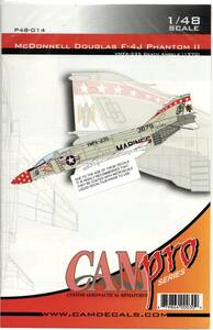 1/48 SCALE CAM PRO P48-014 VMFA-235 F-4J PHANTOM II