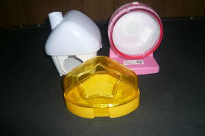  hamster cage for silent wheel hamster house tableware 3 point set used