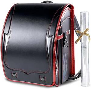 [ new goods ] popular man knapsack fire model high class high capacity light weight 6 year guarantee nationwide free shipping school back elementary school student going to school bag black / red 