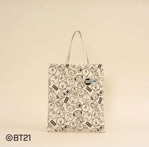 BTS BT21 SAC コラボ トートバッグ バッグ 白 ホワイト