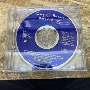 奥棚◎ HIPHOP,R&B GREG C. BROWN - BRING BACK LOVE INST,シングル CD 中古品