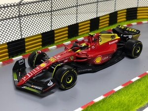 Burago signature 1/43 Ferrari F1 75 #55 SAINZ MONZA GP　フェラーリ　サインツ　ブラーゴ　ケース付