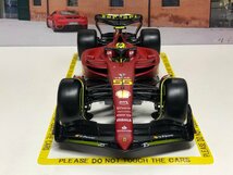 Burago 1/18 Ferrari F1 75 #55 CARLOS SAINZ MONZA GP　フェラーリ　サインツ　ブラーゴ_画像3