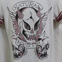 エドハーディー ED HARDY メンズ半袖Tシャツ ヘザーグレー Mサイズ 新品 grey HORNED MONSTER アメリカ製_画像3