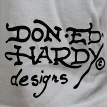 エドハーディー ed hardy メンズ半袖Tシャツ M02CMVUK052 Vネック ホワイト XLサイズ 新品 白色_画像4