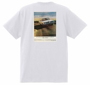 アドバタイジング ポンティアック Ｔシャツ 402 白 1964 グランプリ テンペスト ボンネビル アメ車