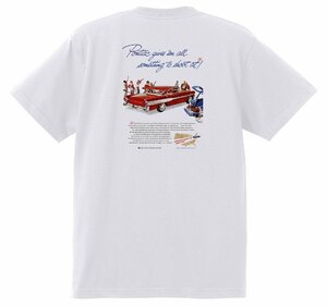 アドバタイジング ポンティアック 466 白 Ｔシャツ 1957 m スターチーフ スーパーチーフ チーフテン サファリ