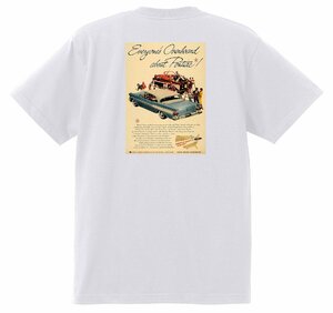 アドバタイジング ポンティアック 460 白 Ｔシャツ 1957 スターチーフ スーパーチーフ チーフテンサファリ