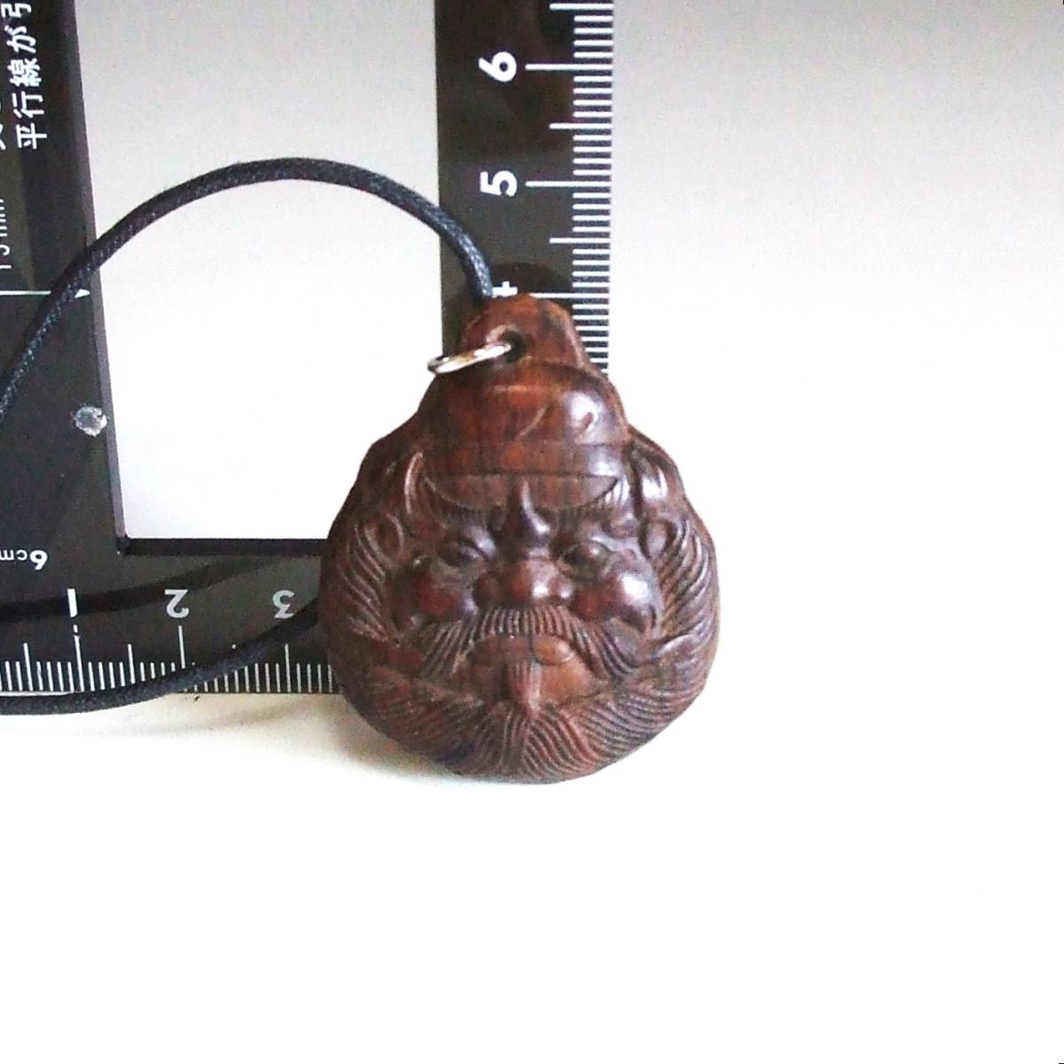 [색상] 최종 가격 인하 Shoki/Shoki Netsuke 스마트폰 스트랩 부적 목각 끈 포함 총 길이: 약 2.5cm 14.5cm 5월 인형, 견장, 일반적인, 다른 사람