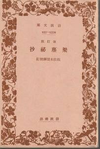 改訂版　梁塵秘抄　佐佐木信綱校訂　岩波文庫　岩波書店　改版