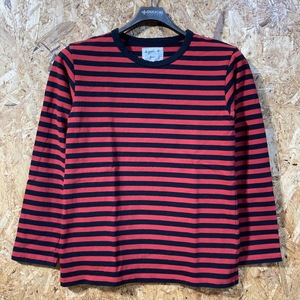 agnes b メンズ ADAM ET ROPE ボーダー 長袖 Tシャツ S コラボ 別注 限定 アダム エ ロペ