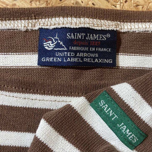 SAINT JAMES UNITED ARROWS ボーダー 長袖 Tシャツ ML コラボ 別注 限定 GREEN LABEL RELAXING ユナイテッド アローズ