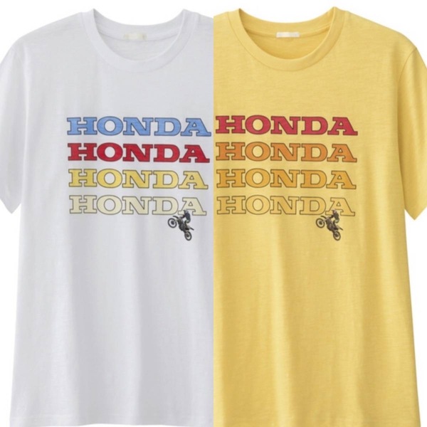 HONDA GU 半袖 Tシャツ S 2枚セット コラボ 別注 限定 ホンダ ユニクロ バイク VMX ビンテージモトクロス