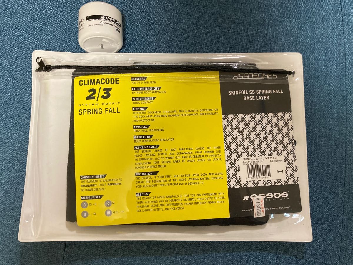 大流行中! 【選手支給品・新品】QHUBEKA ASSOS Sサイズ ASSOS春夏用