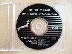 *273* Eclipse навигационная система CD-ROM ZNK-526 Vol.8 135919-34000141 86271-60V781 запад Япония версия 2006 год *