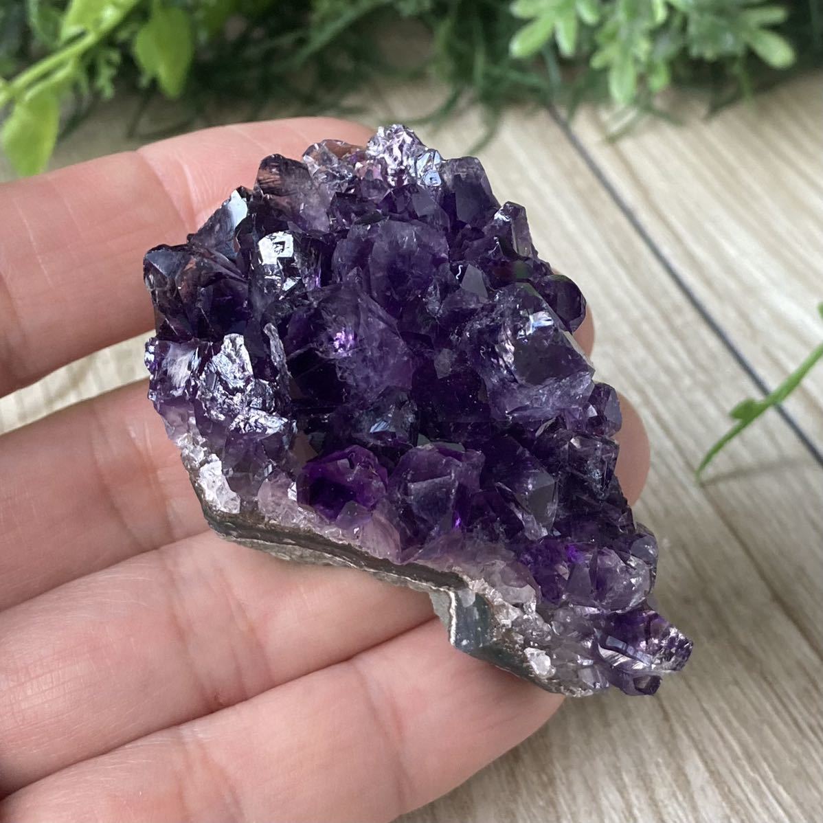 原石 天然石 浄化 ウルグアイ産 アメジスト ハット 紫水晶クラスター 