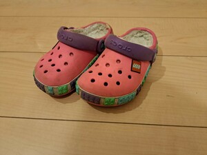 crocs×LEGO color neon magenta neon purple size C10/11 17.5 centimeter Crocs Lego Kids 