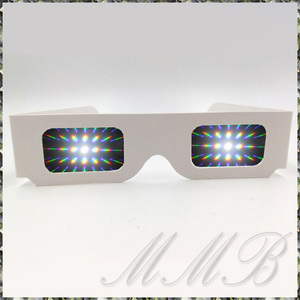 Rainbow Prism 3d Glasses 夜景 眼鏡 ロマンチックイルミネーショングラス メガネ 花火めがね (13500放射状ライン) 【送料無料】