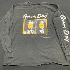 GREEN DAY футболка 90s Vintage long T каучуковый принт копирование светло-зеленый teiOFFSPRING RANCID NOFX PENNYWISE блокировка T частота T