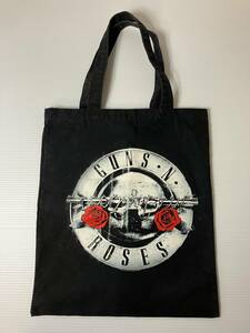 GUNS’N’ROSES ガンズアンドローゼズ トートバッグ 約38×約32.5cm 持ち手の長さ約19cm AXL ROSE SLASHアクセル スラッシュ ダフ LA METAL