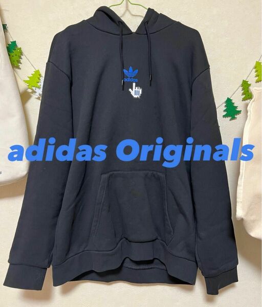 adidas Originals パーカー 東京 TOKYO 黒 フード付きスウェットパーカー