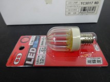 未使用 長期在庫品 全10個 LED電球 TC3017 RD 口金E17 防滴タイプ 色：赤 赤色灯 ５W相当 ヤザワ YAZAWA_画像4