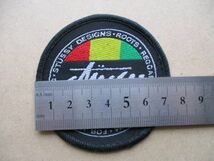 90s Stussy Designs ワッペン/ステューシーVINTAGEビンテージREGGAEロゴLOGOパッチPATCHアップリケSURFレゲエROOTSラスタJAH S93_画像9