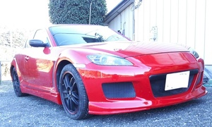 RX-8 フロント バンパー エアロ マツダスピードイメージエアロ 日本製　未塗装　se3p フィッティングＯＫ！　納期要確認