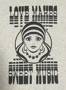 Love Makes Sweet Music サイケ　Tシャツ